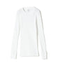 HYKE / LONG-SLV TEE / WHITE / 12401