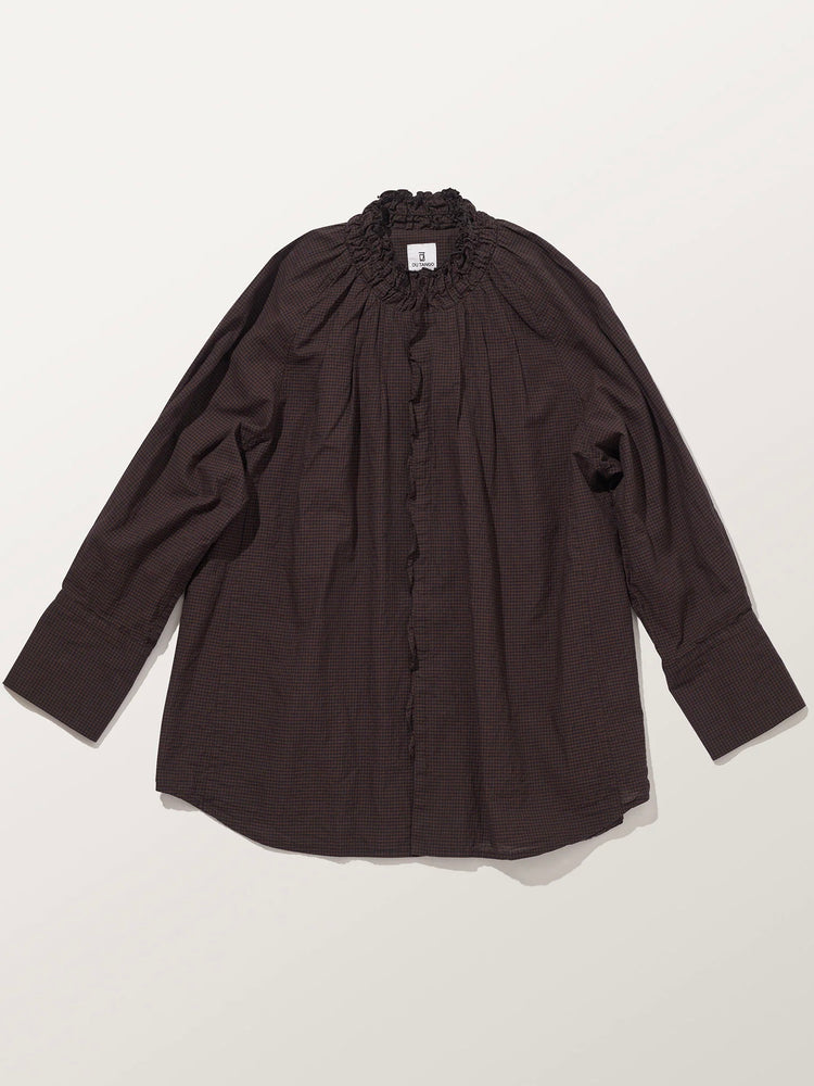 DU TANGO / ネックシャーリングシャツ / BROWN / DS-0263