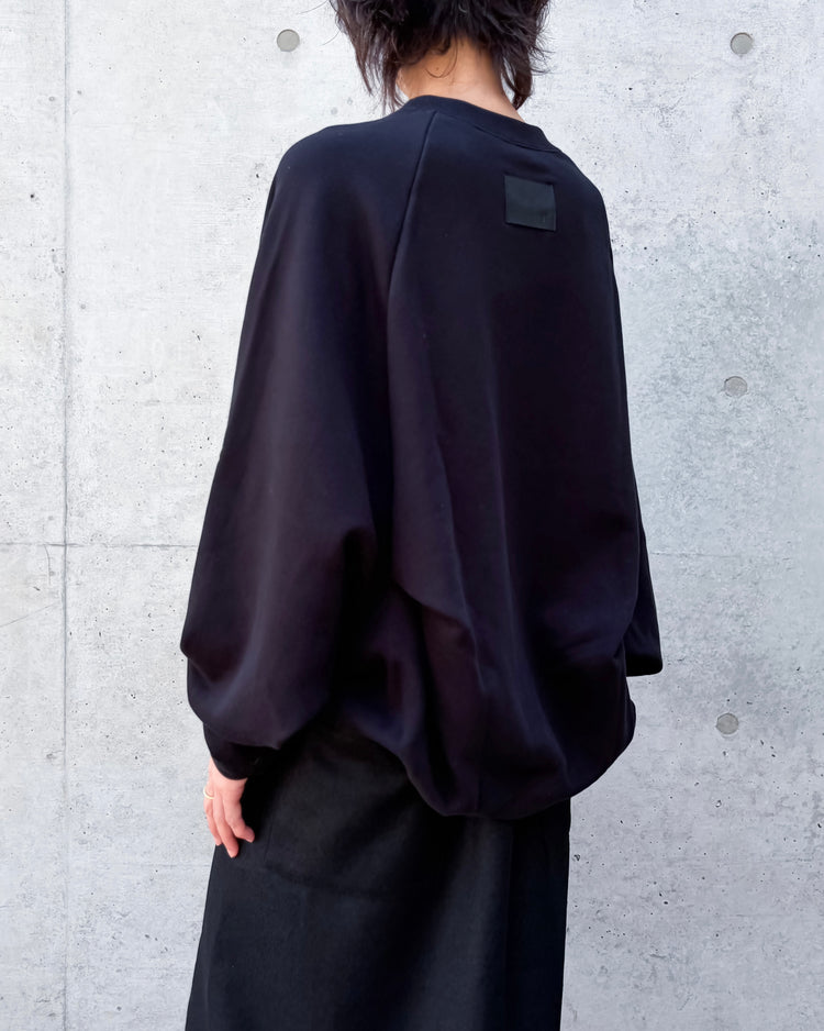 COGTHEBIGSMOKE / OLIVER PUFF HEM TOP / BLACK