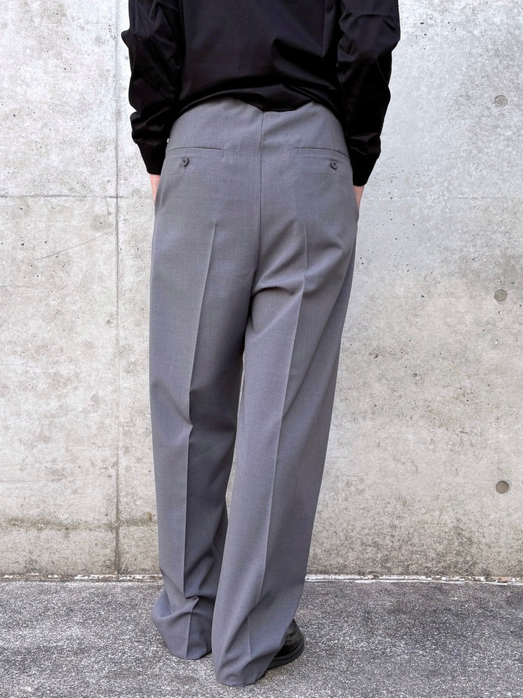 ASTRAET / ポリエステル イージー ワイドテーパードパンツ / MD.GRAY / 54142360008