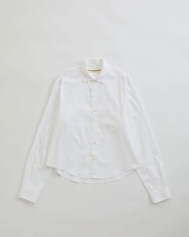 THE SHINZONE / SHORT PECK SHIRT / WHITE / 25SMSBL12