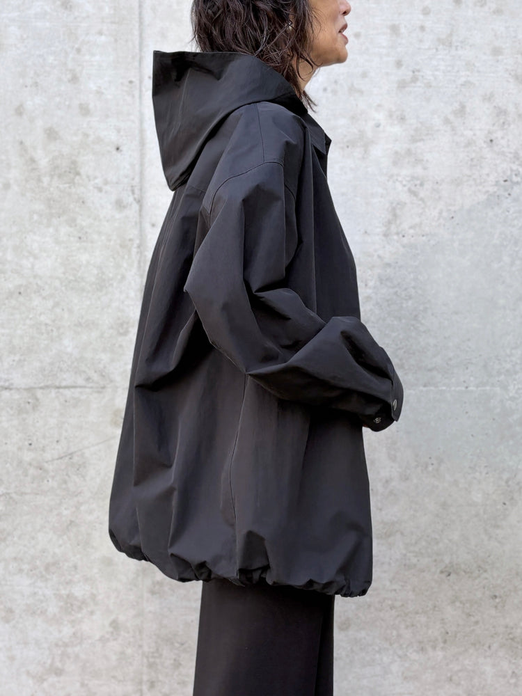 ASTRAET / フーデッド シャツ / BLACK / 54212700017