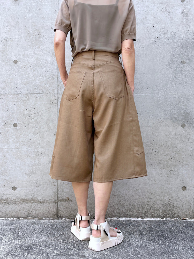 HYKE / OXFORD SHORTS / BEIGE / 13388