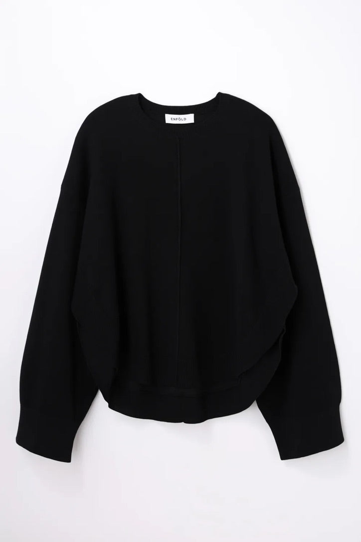 ENFÖLD / CIRCLE PULLOVER / Black / 300JA270-2621