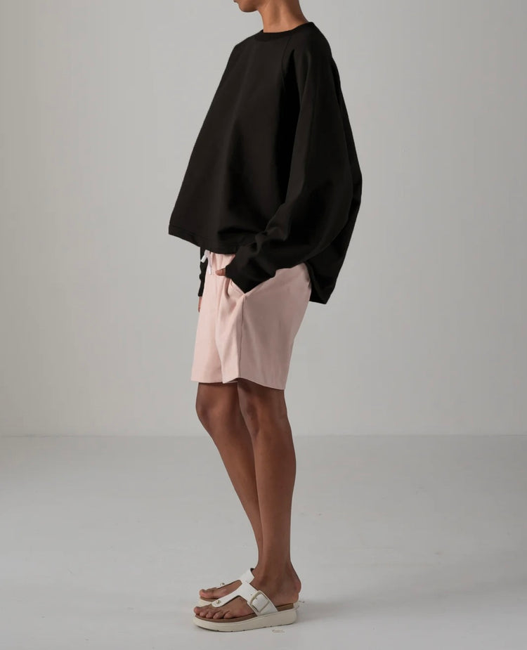 COGTHEBIGSMOKE / KAYA TUCKED HEM TOP / BLACK