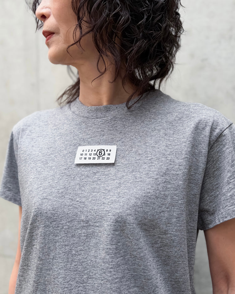 MM⑥ Maison Margiela / Numericコットン Tシャツ / GRAY / S52GC0327M27170