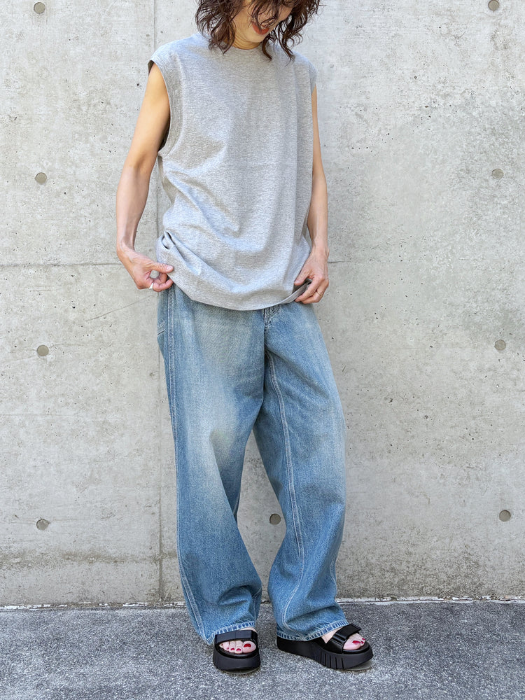 INSCRIRE / Raffi Gauze Sleeveless Teet / LT.GRAY / I26SSCUT11