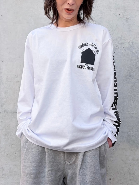 DSM kei ninomiya / DSM University Longsleeve Shirt / White / DSM01T003 /