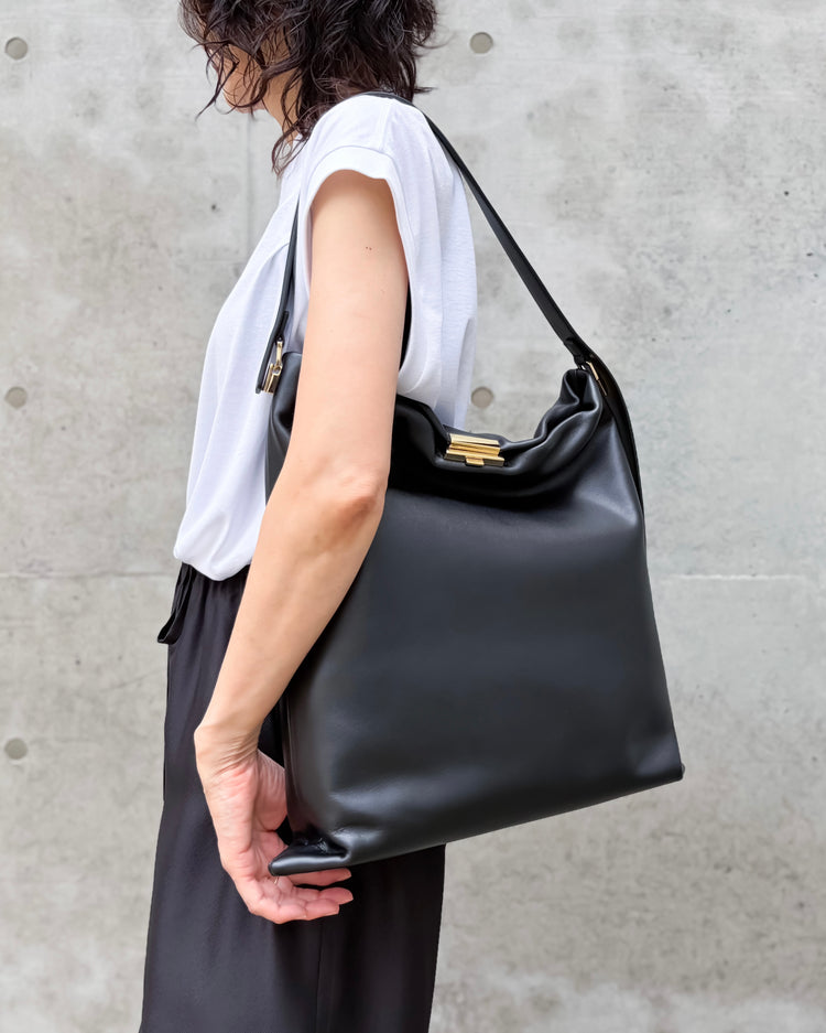 PUNTI. / GRAFT-TOTE (L ) / BLACK / P-019