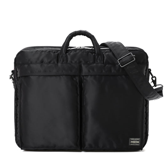 PORTER / TANKER 2WAY DOCUMENT BAG W zip / 622-15151 / BLACK