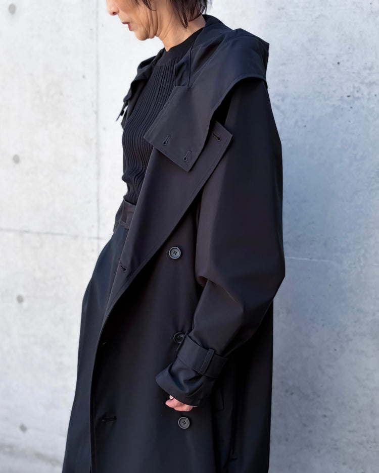 VACHEMENT / Taffeta Trench Coat / Brown / VN-27-400