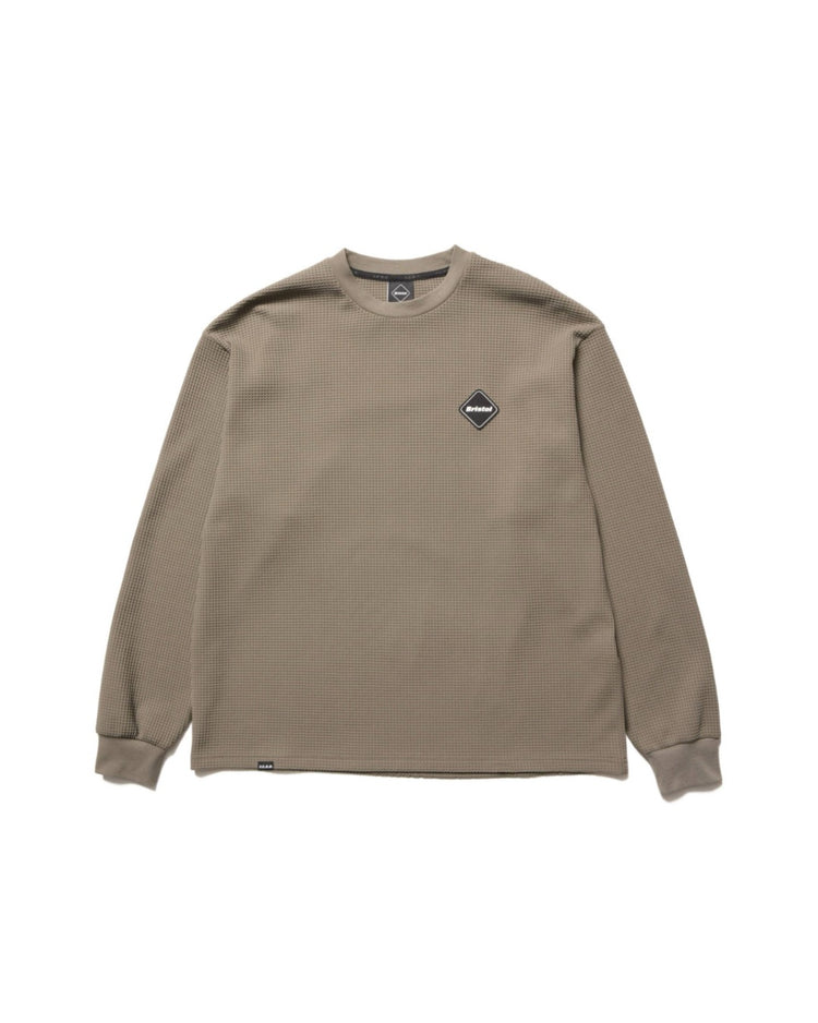F.C.Real Bristol / TECH WAFFLE LOUNGE L/S TOP / GREIGE / FCRB-262081