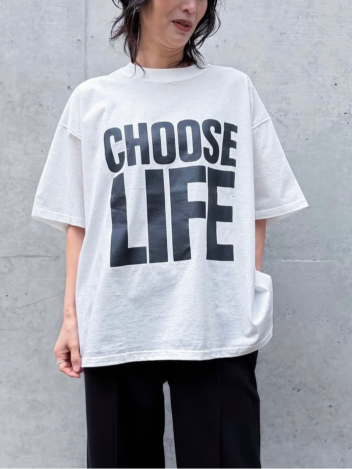 KATHARINE HAMNETT / SLOGAN BIG TEE / WHITE / TKH-T01