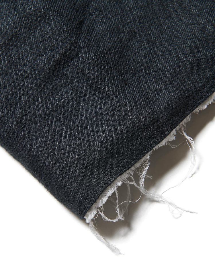 uniform experiment / BRUSHED LINEN CUT-OFF JACKET / BLACK / UE-252003