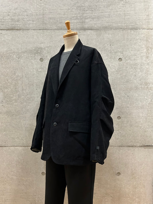 DAIWA PIER 39 / W's TECH LOOSE 2B JACKET CORDUROY / BLACK / BJ-32025WL