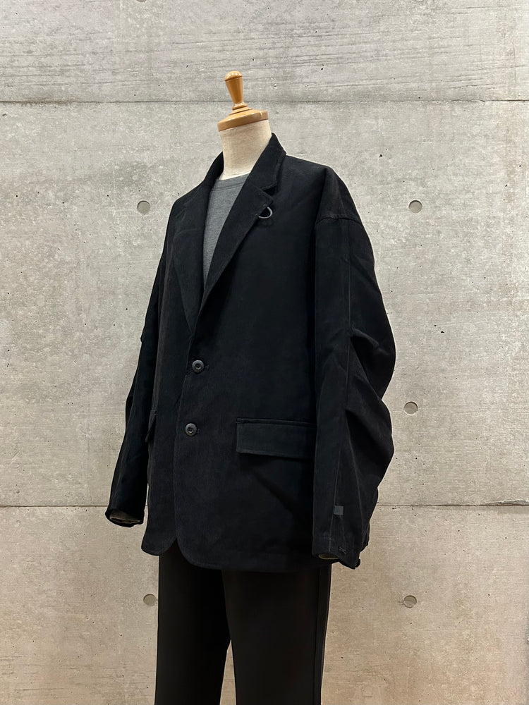 DAIWA PIER 39 / W's TECH LOOSE 2B JACKET CORDUROY / BLACK / BJ-32025WL