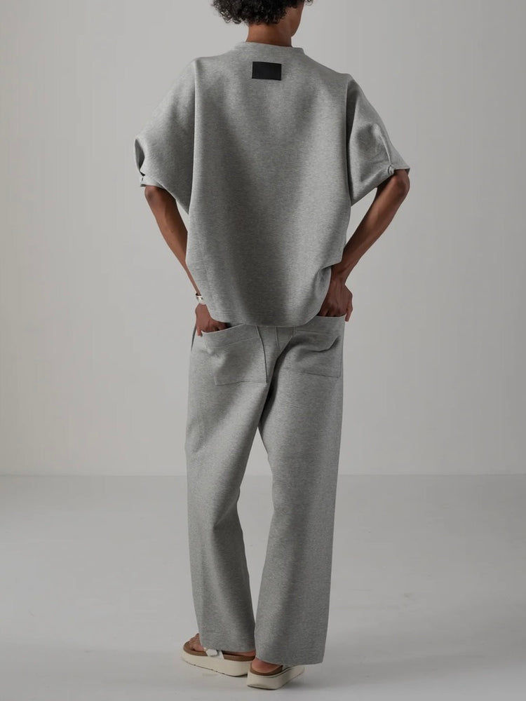 COGTHEBIGSMOKE / HELLEN PENTAGON TOP(H/S) / MID GREY