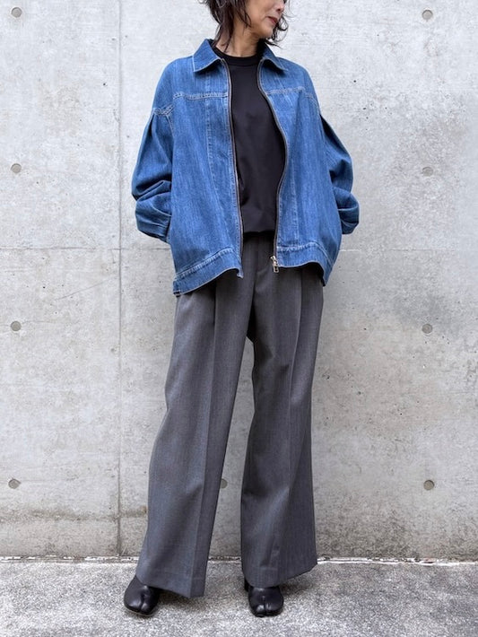 VACHEMENT / Soft Denim Zip BZ / Bkue / VM-05-302