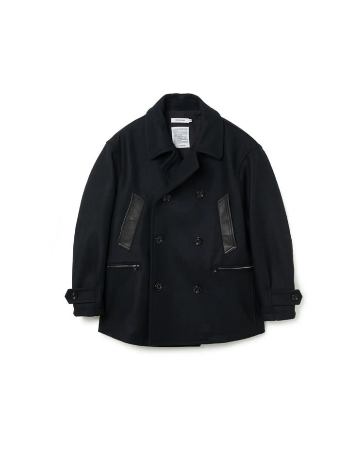 nonnative / MARINER COAT WOOL DOUBLE MELTON WITH WINDSTOPPER® / BLACK / NN-JU4902