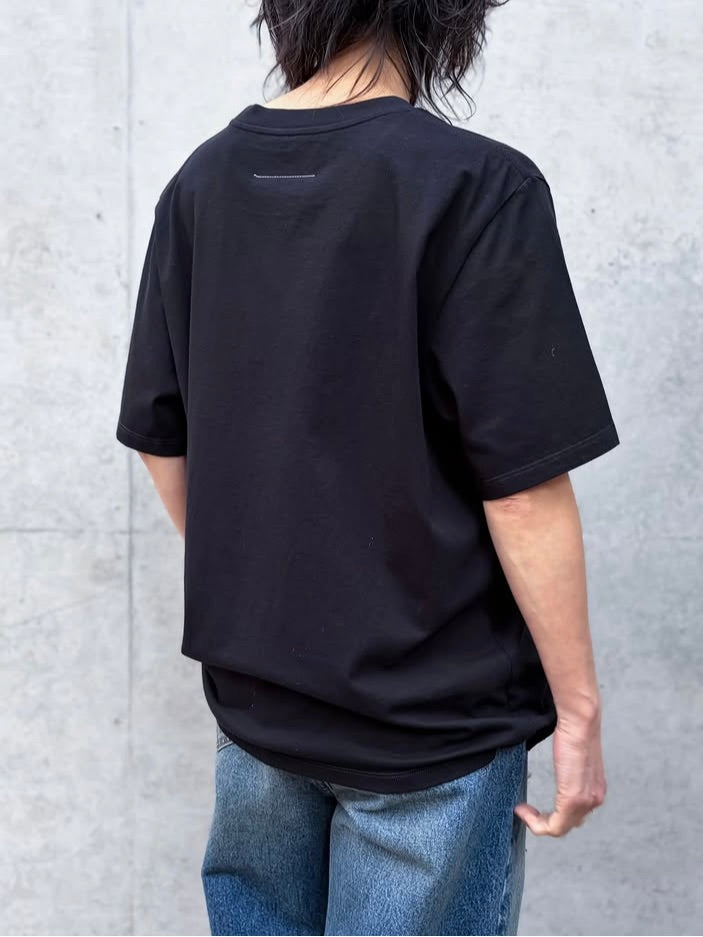 MM⑥ Maison Margiela / ロゴプリントTシャツ / BLACK / SH2GC0038M20048