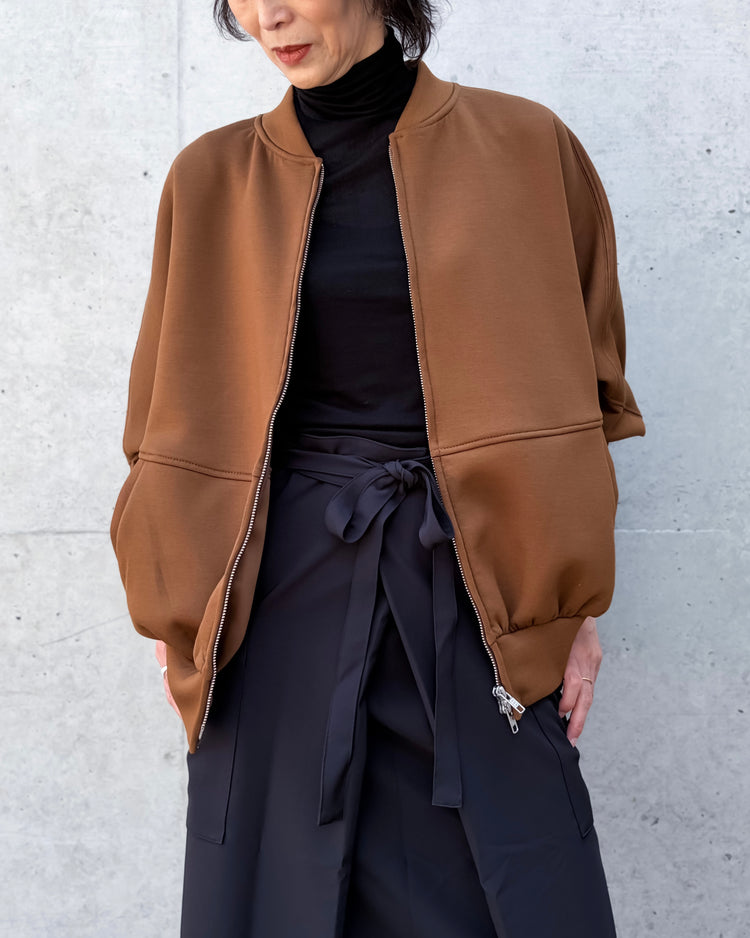 COGTHEBIGSMOKE / OLLIE ZIP UP BLOUSON / CARAMEL