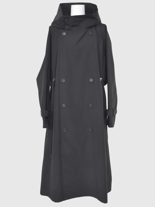 VACHEMENT / Taffeta Trench Coat / Black / VN-27-400