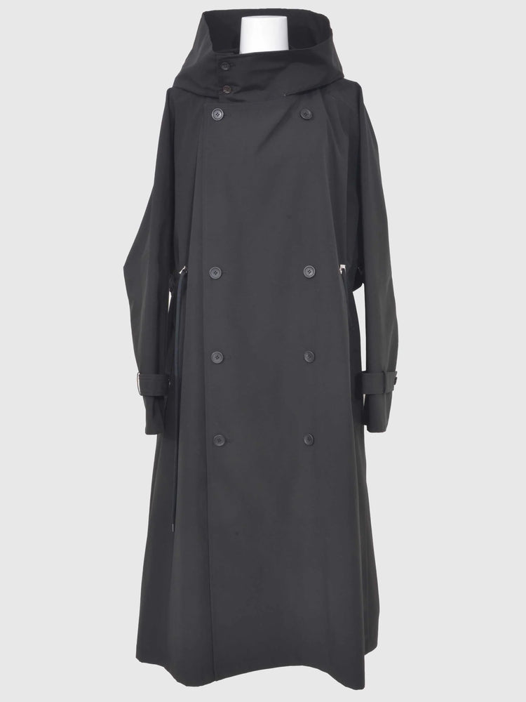 VACHEMENT / Taffeta Trench Coat / Black / VN-27-400