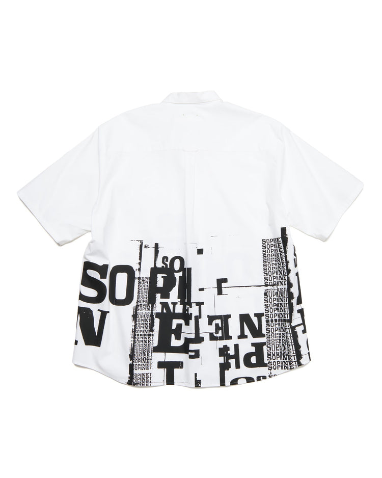 SOPHNET. / SIMON TAYLOR: BROKEN BEAUTY S/S SHIRT / WHITE / SOPH-250067