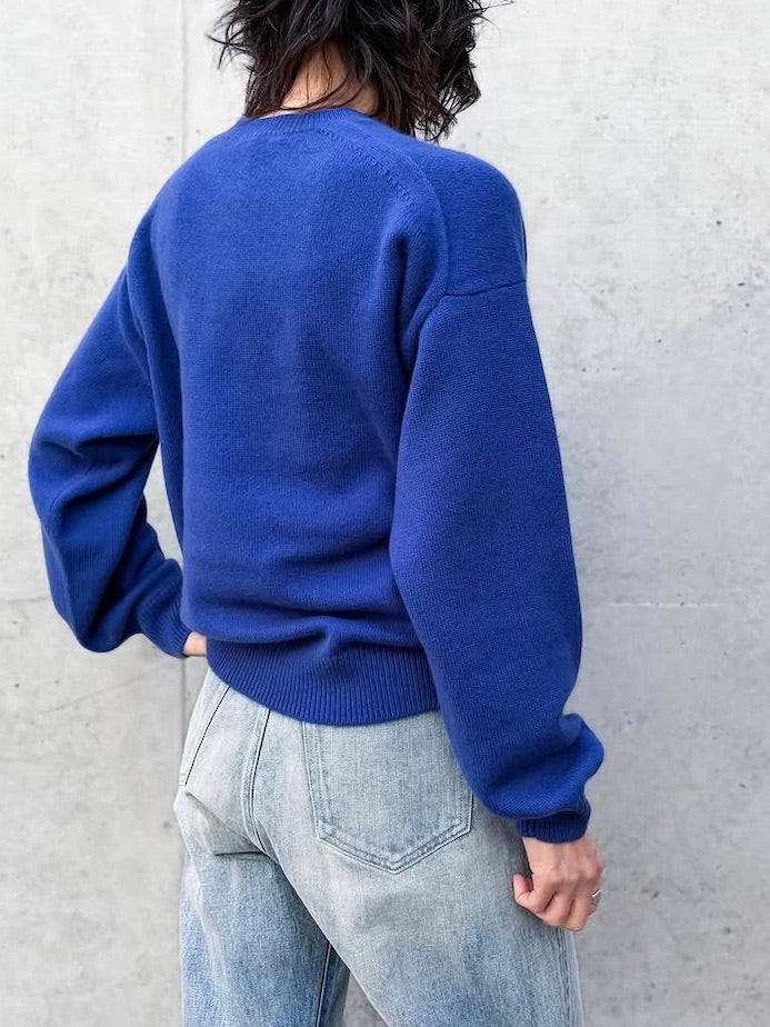 AURALEE / BABY CASHMERE KNIT P/O / ROYAL BLUE / A25AP06BC