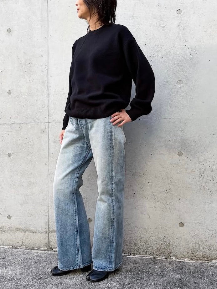 AURALEE / BABY CASHMERE KNIT P/O / TOP BLACK / A25AP06BC