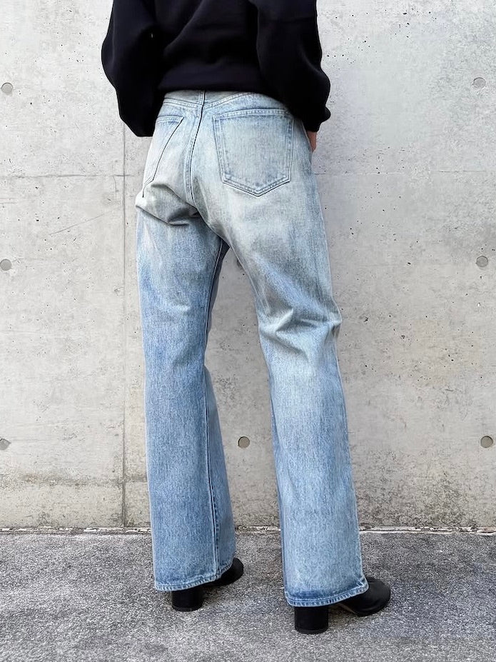 AURALEE / SELVEDGE FADED HEAVY DENIM PANTS / FADED INDIGO / A25AP02DH