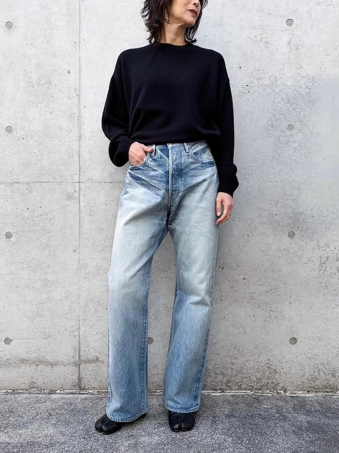 AURALEE / SELVEDGE FADED HEAVY DENIM PANTS / FADED INDIGO / A25AP02DH