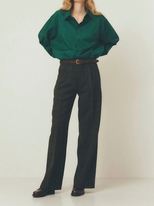 THE SHINZONE / UNCLE SHIRT / GREEN / 25AMSBL07