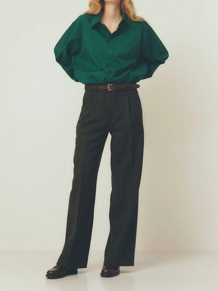 THE SHINZONE / UNCLE SHIRT / GREEN / 25AMSBL07