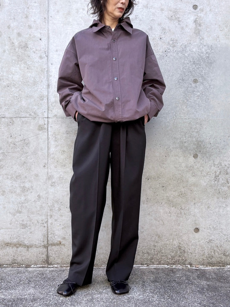 ASTRAET / フーデッド シャツ / DK.BROWN / 54212700017