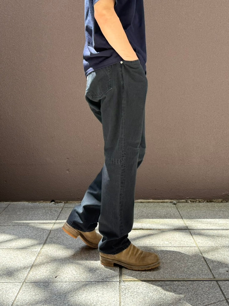 nonnative / TRUCKER 5P JEANS COTTON OXFORD / BLACK / NN-P4903