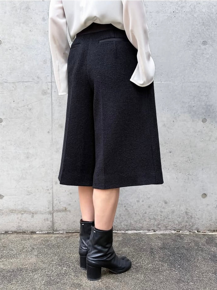 BLAMINK / ツイードバミューダパンツ / BLACK / 79142000023