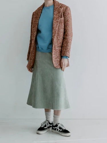 MEYAME / SWITCHING PATTERN SWEAT / SKY / MEY-2209