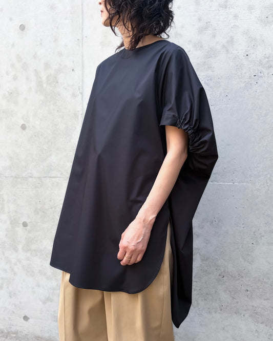 ASTRAET / ギャザー ドルマンブラウス / BLACK / 54162700003