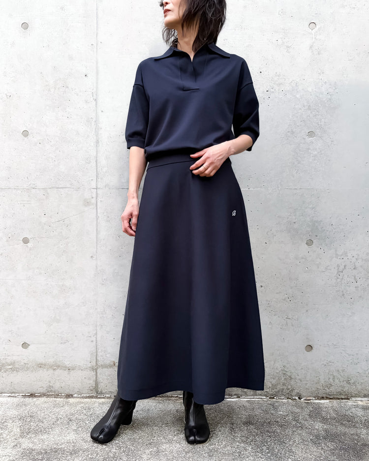 MADISONBLUE / SKIPPER HALF SLEEVE KNIT / NAVY / MB261-8006