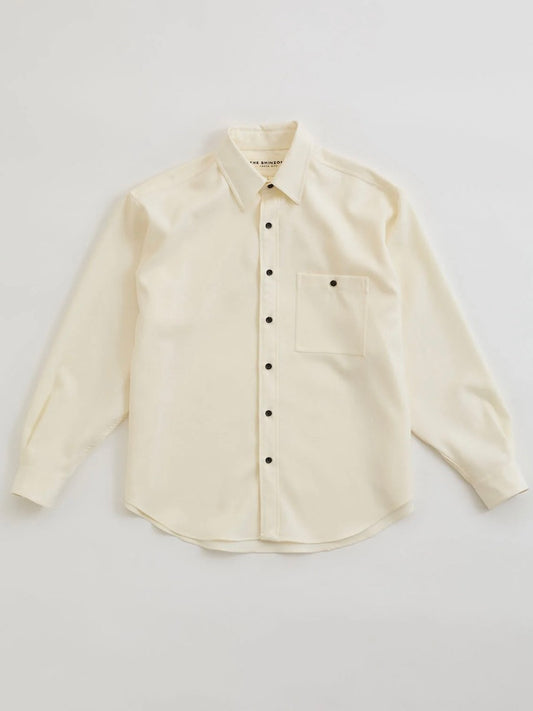 THE SHINZONE / WOOL DADDY SHIRT / WHITE / 25AMSBL05