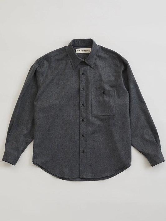 THE SHINZONE / WOOL DADDY SHIRT / GRAY / 25AMSBL05