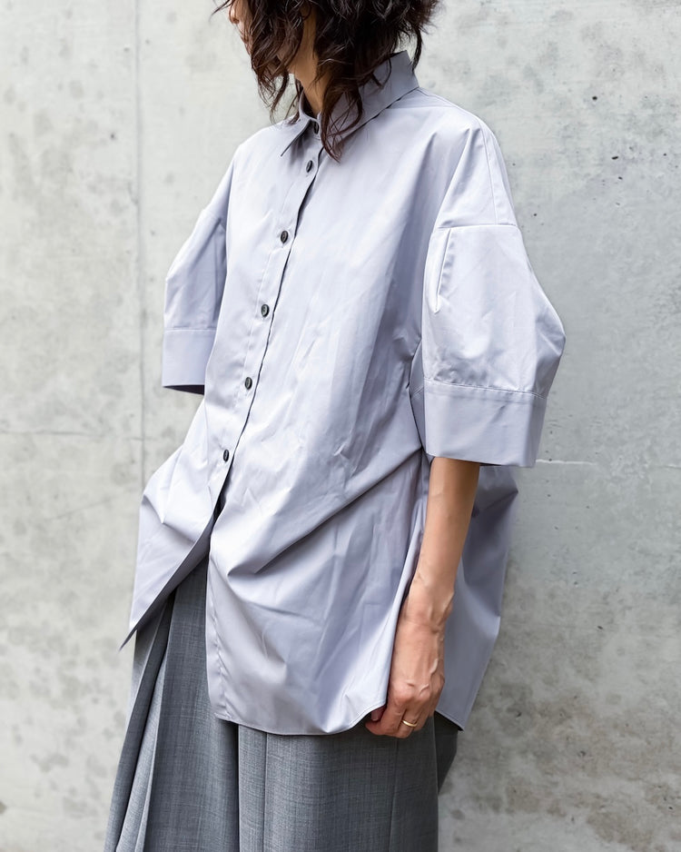 ENFÖLD / SOLID SHIRT / L.GRAY / 300JA430-0511