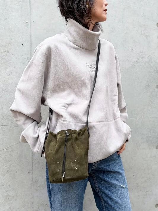 Maison Margiela / ドローストリング クロスボディ バケット / khaki and black / SB2ZH0003P8572