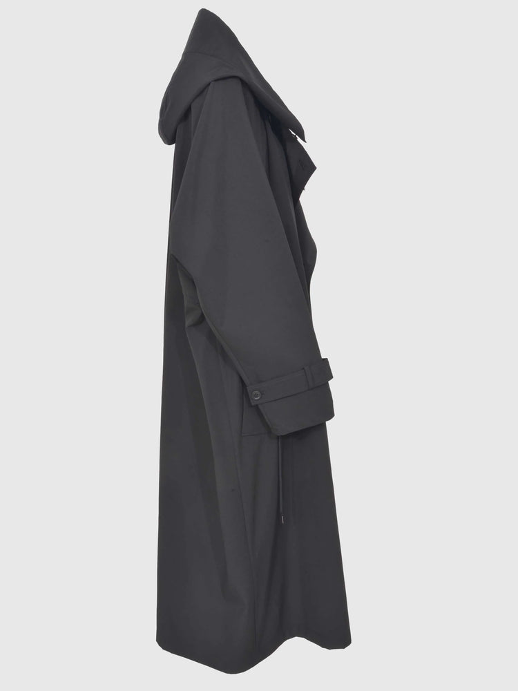 VACHEMENT / Taffeta Trench Coat / Black / VN-27-400