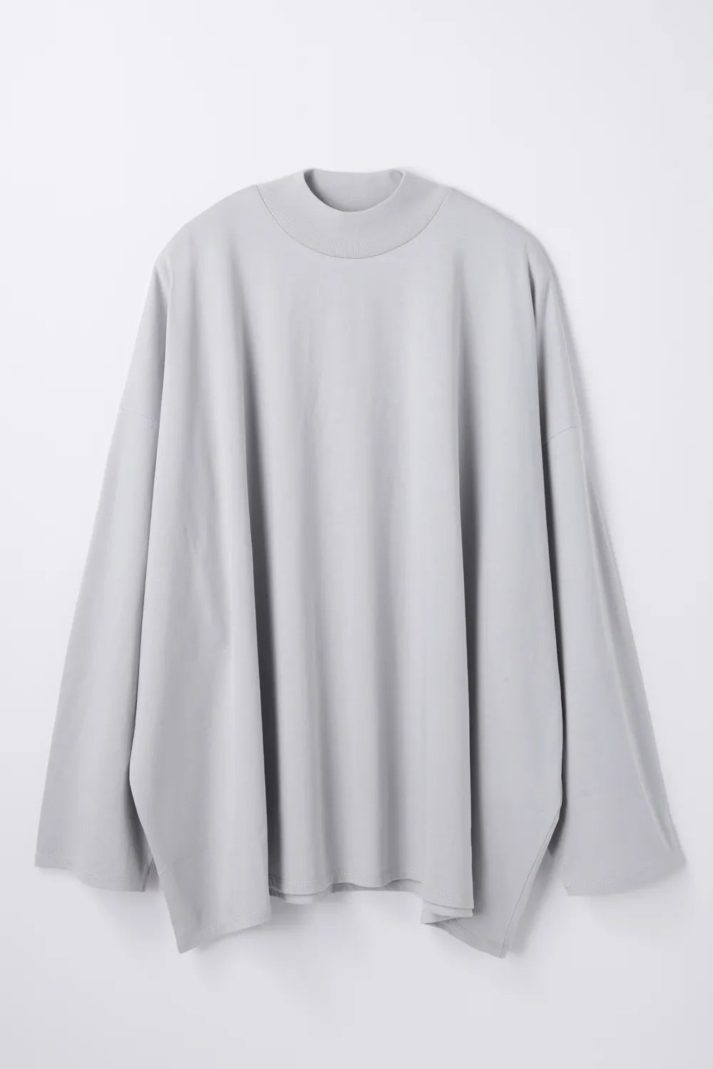 ENFÖLD / HIGH-NECK BOX LONG-SLEEVE T-SHIRT / L.Gray / 300JA280-0431