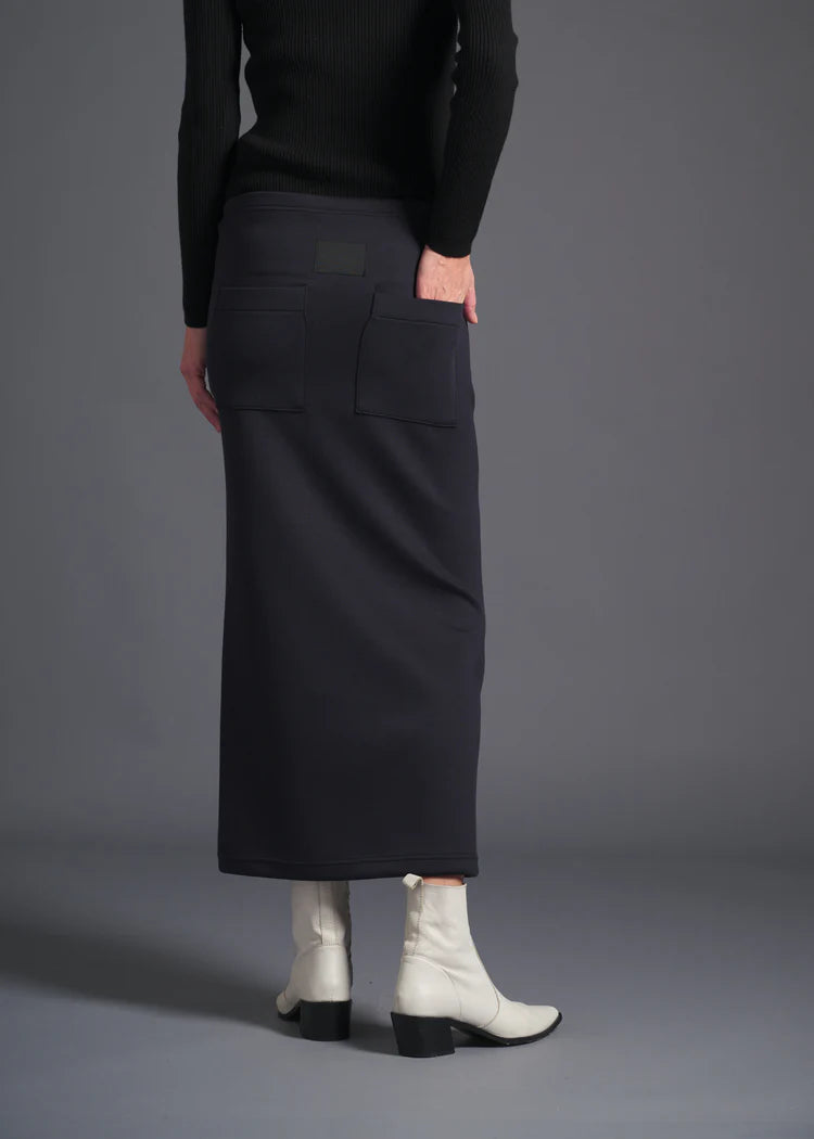 COGTHEBIGSMOKE / FIA SKIRT / AIRLY COCOON TWILL / BLACK