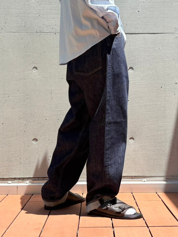AURALEE / HARD TWIST DENIM WIDE PANTS / INDIGO / A00P03DM