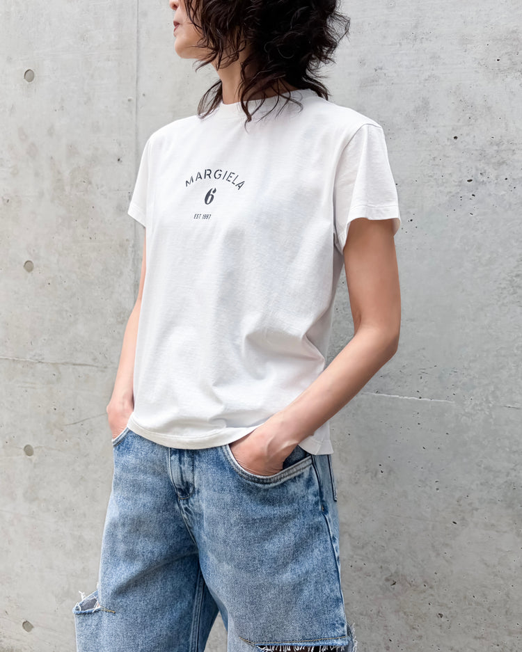 MM⑥ Maison Margiela / Signature jersey t-shirt / WHITE / S62GD0216M20048