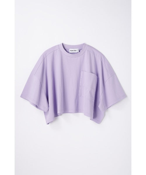 någonstans / loose pocket t-shirt / Lilac / 470JA880-0541